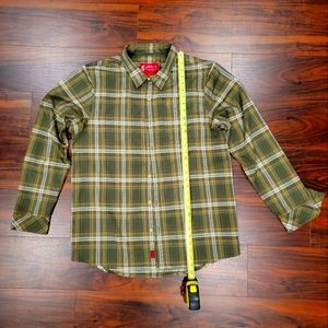 Green Plaid John M Browning Men's Sz L Long Sleeve Shirt